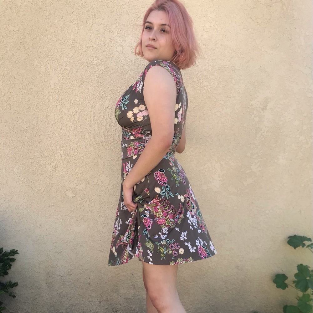 vintage floral dress.
